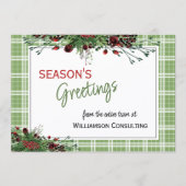 カスタムレッドベリーグリーンホリー植物株 シーズンカード (正面)