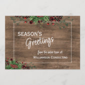 カスタムレッドベリーグリーンホリー植物株 シーズンカード (正面)