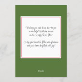 カスタムレッドベリーグリーンホリー植物株 シーズンカード (裏面)