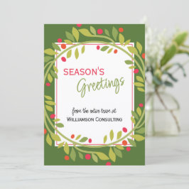 カスタムレッドベリーグリーンホリー植物株 シーズンカード