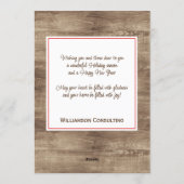 カスタムレッドベリーグリーンホリー植物株 シーズンカード (裏面)