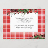 カスタムレッドベリーグリーンホリー植物株 シーズンカード (裏面)