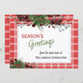 カスタムレッドベリーグリーンホリー植物株 シーズンカード (正面/裏面)