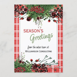 カスタムレッドベリーグリーンホリー植物株 シーズンカード
