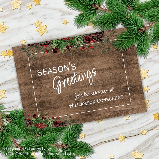 カスタムレッドベリーグリーンホリー植物株 シーズンカード