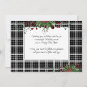 カスタムレッドベリーグリーンホリー植物株 シーズンカード (裏面)