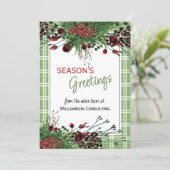 カスタムレッドベリーグリーンホリー植物株 シーズンカード (スタンド正面)