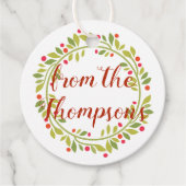 カスタムレッドホリーベリーグリーン葉ズ フェイバータグ (正面)