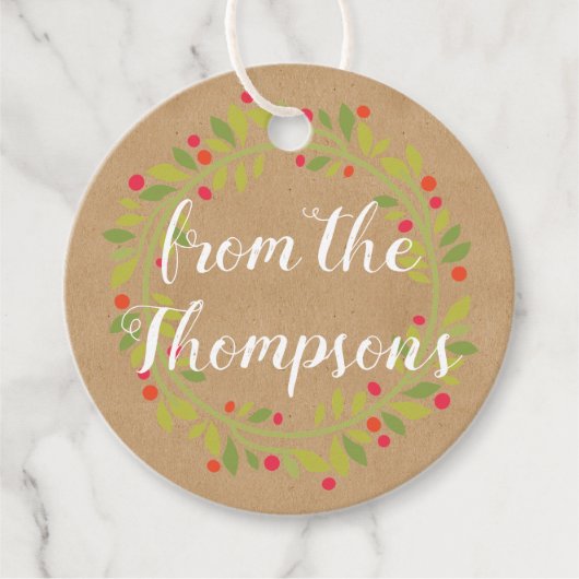 カスタムレッドホリーベリーグリーン葉ズ フェイバータグ (正面)