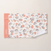 カスタムレッドポピーズボタニカルタオル バスタオルセット (ハンドタオル)