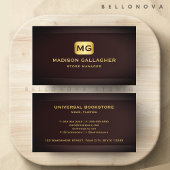 カスタムレッドマルーン金ゴールド小売店舗プロフェッショナル 名刺