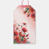 カスタムレッドメキシコスタイルキンセアニラ ギフトタグ (裏面)