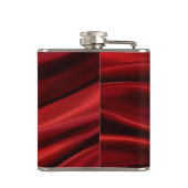 カスタムレッドローゼズウォメンズリキュールビニールフラ包まれたスコ フラスク (裏面)