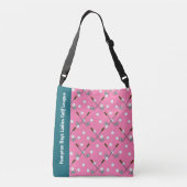 カスタムレディースリーグゴルフトートバッグ クロスボディバッグ (裏面)