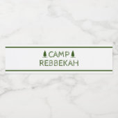 カスタムレトロキャ素朴ンプバチェロレッテグリーン ペットボトルラベル (シングルラベル)