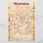 カスタムレトロゴールデンディスコボール文房具 便箋 (正面)