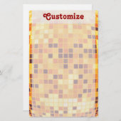 カスタムレトロゴールデンディスコボール文房具 便箋 (正面/裏面)