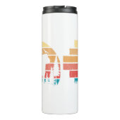 カスタムレトロスタイルの英国ブルドッグ恋人 タンブラー (裏面)