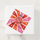 カスタムレトロディスコボール独身最後のパーティー フェイバータグ (インサイチュ)