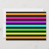 カスタムレトロネオン80の誕生日パーティー 招待状 (裏面)