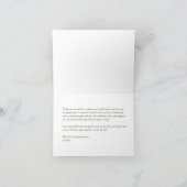 カスタムレトロピンクグリーンブライダルシャワー サンキューカード (内部)