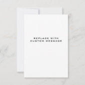 カスタムレトロボホカード, パーソナライズドワイルドフラワー サンキューカード (裏面)