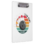 カスタムレトロボーリングピンのチームとプレイヤー名 クリップボード (右)