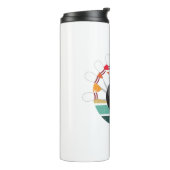 カスタムレトロボーリングピンのチームとプレイヤー名 タンブラー (回転左)