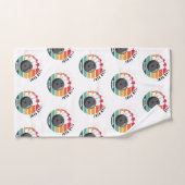 カスタムレトロボーリングピンのチームとプレイヤー名 バスタオルセット (ハンドタオル)