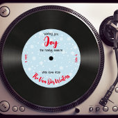 カスタムレトロミュージックレコードジョイフォト 🎄 シーズンカード