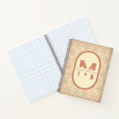 カスタムレトロモダンモノグラム手帳 ノートブック (内部)