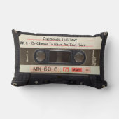 カスタムレトロラブミュージックカセットミクステープ ランバークッション (裏面)