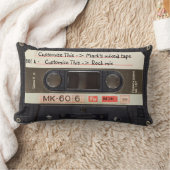 カスタムレトロラブミュージックカセットミクステープ ランバークッション (ブランケット)