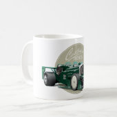 カスタムレトロレースカーコンセプト コーヒーマグカップ (正面左)