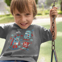 カスタムレトロロボットと16進ナットのグラフィック