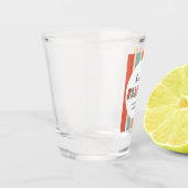 カスタムレトロ友最高の人BFFsかわいいベスティーズのギフト ショットグラス (左)