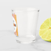 カスタムレトロ友最高の人BFFsかわいいベスティーズのギフト ショットグラス (右)