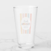 カスタムレトロ友最高の人BFFsかわいいベスティーズのギフト タンブラーグラス (裏面)