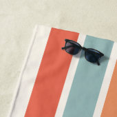 カスタムレトロ友最高の人BFFsかわいいベスティーズのギフト ビーチタオル (インサイチュ)