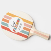 カスタムレトロ友最高の人BFFsかわいいベスティーズのギフト 卓球ラケット (横)