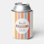 カスタムレトロ友最高の人BFFsかわいいベスティーズのギフト 缶クーラー (缶裏面)