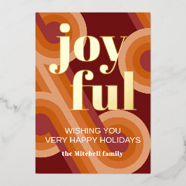 カスタムレトロ抽象芸術波芸術パター実在ン金ゴールド 箔シーズンカード