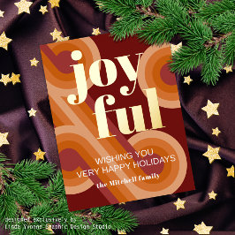 カスタムレトロ抽象芸術波芸術パター実在ン金ゴールド 箔シーズンポストカード