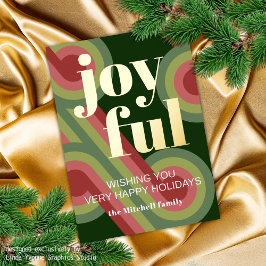 カスタムレトロ抽象芸術波芸術パター実在ン金ゴールド 箔シーズンポストカード