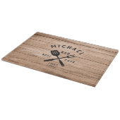 カスタムレトロ最高のパパエバーウッ素朴ドプリント カッティングボード (角)
