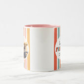 カスタムレトロ最高の友だちBFFsかわいいベスティーズ写真 ツートーンマグカップ (中央)