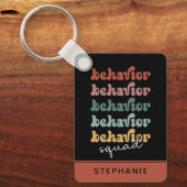 カスタムレトロ行動分隊の行動セラピスト キーホルダー (正面)