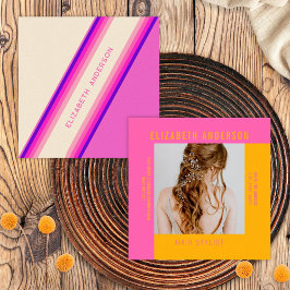 カスタムレトロ70ストライプs、80s スクエア名刺