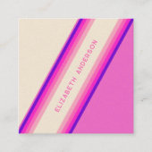 カスタムレトロ70ストライプs、80s スクエア名刺 (正面)