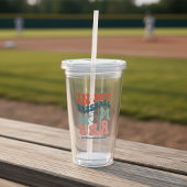 カスタムレトロ「私の野球母の時代で」 アクリルタンブラー